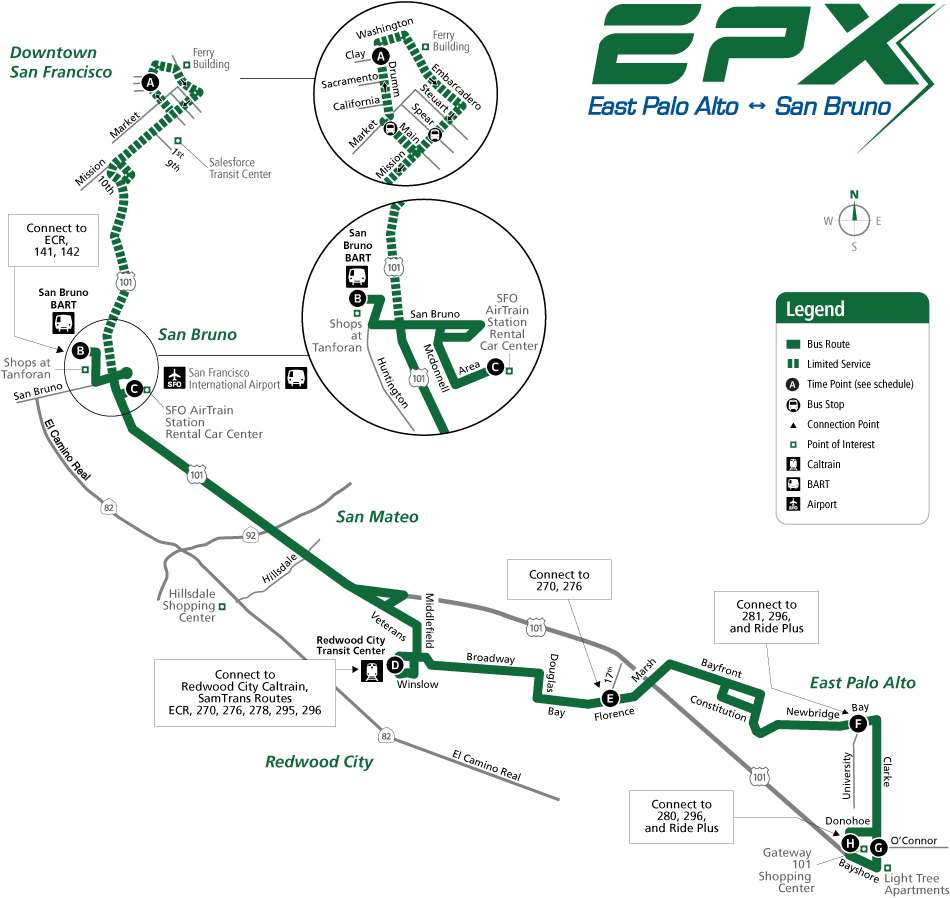 EXP Route Map