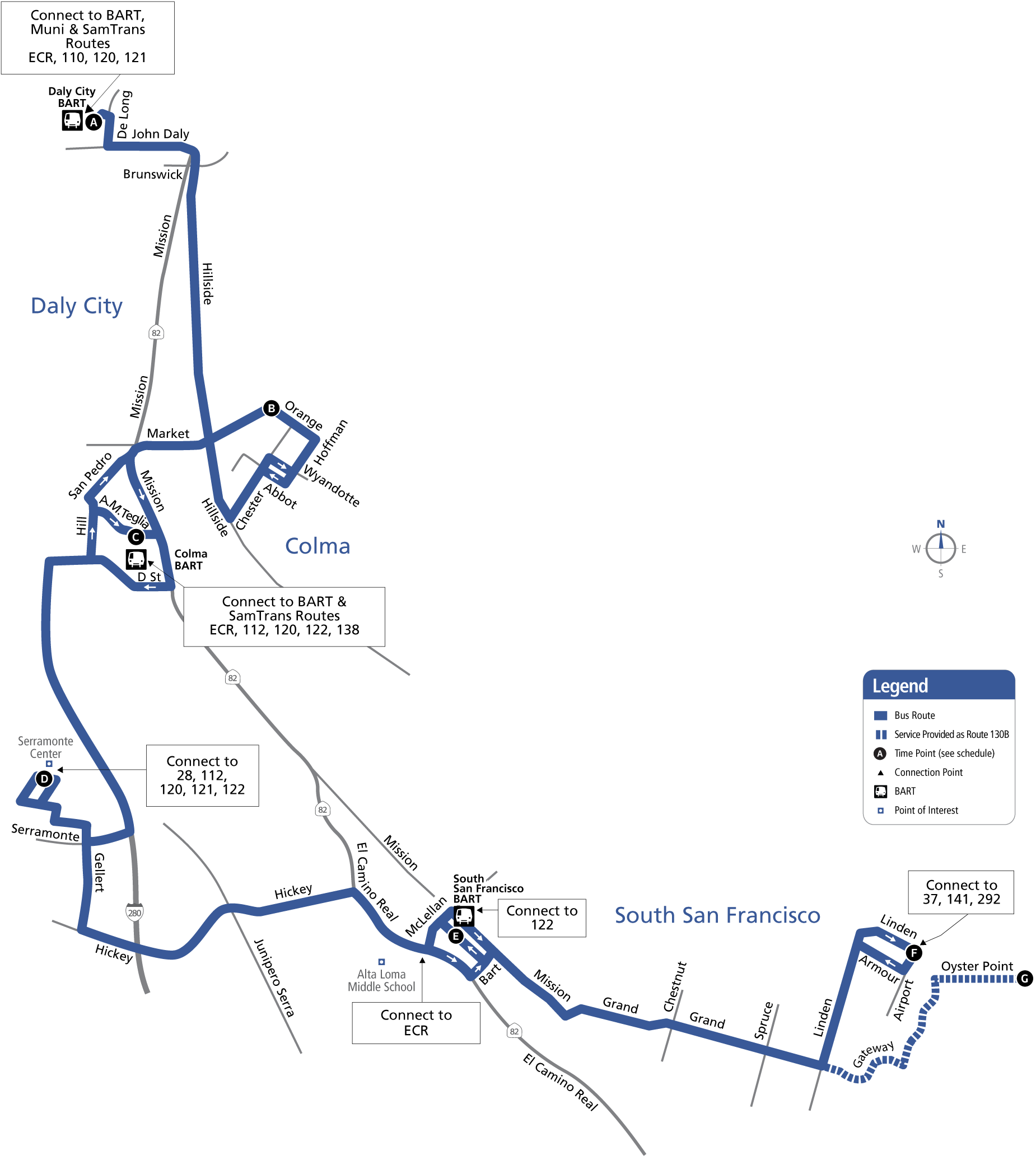 Route 130 Map