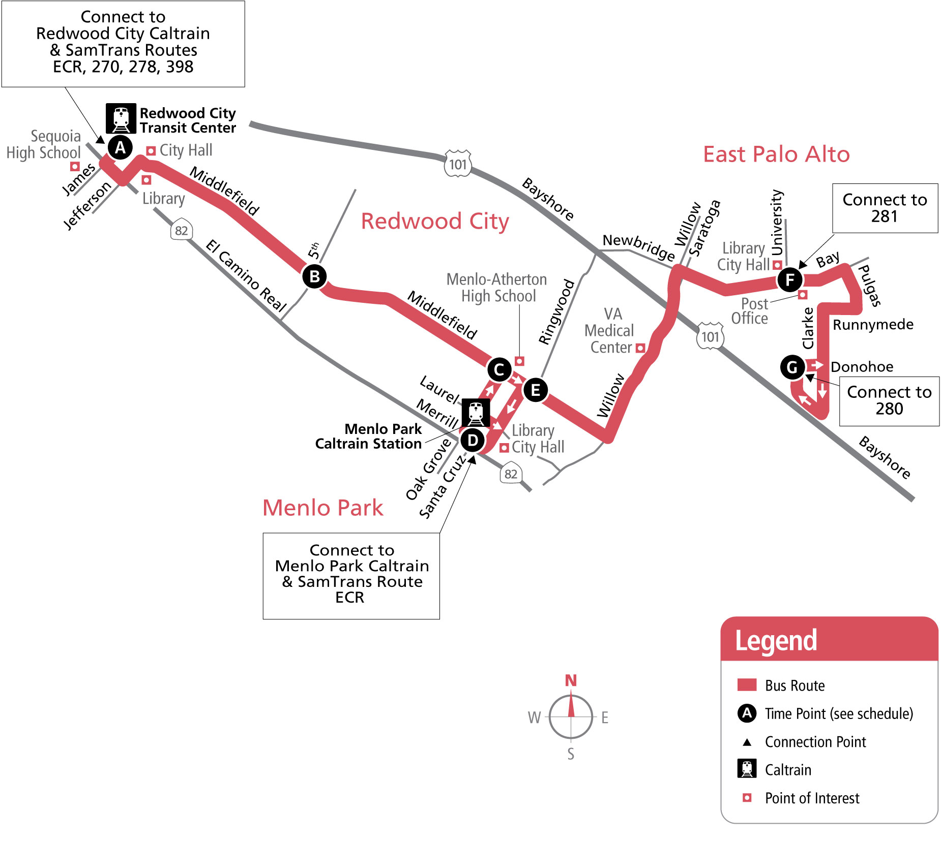 Route 296 Map