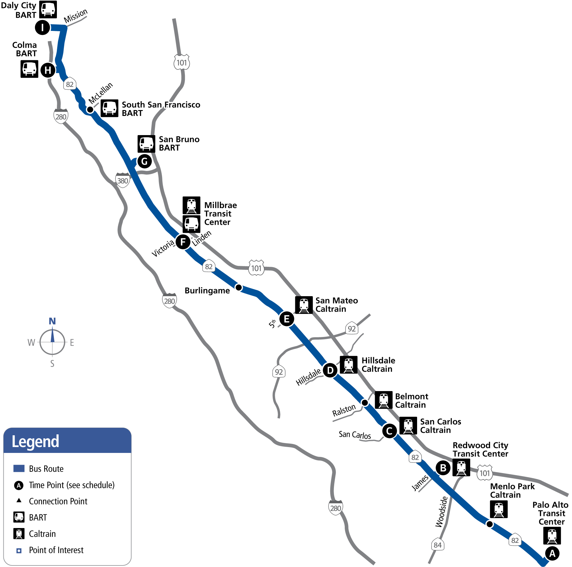 Route ECR Map
