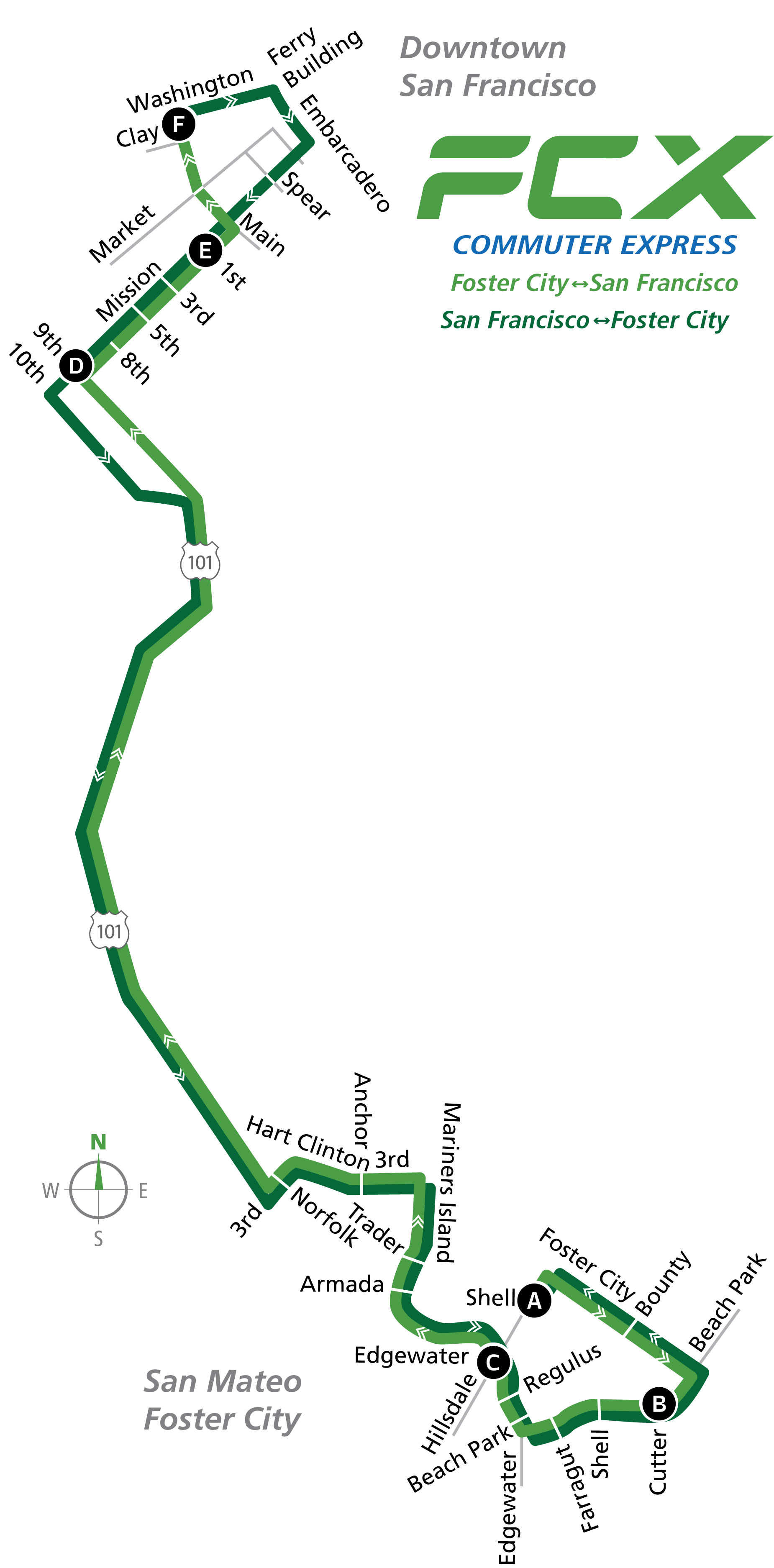 Route FCX Map