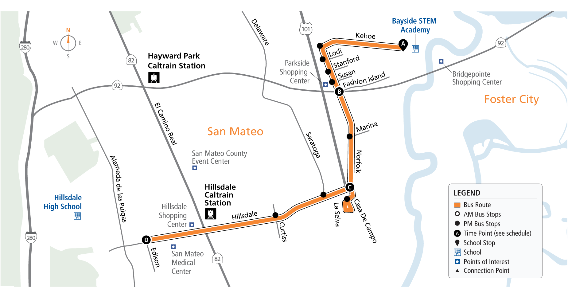 Route 50 Map 