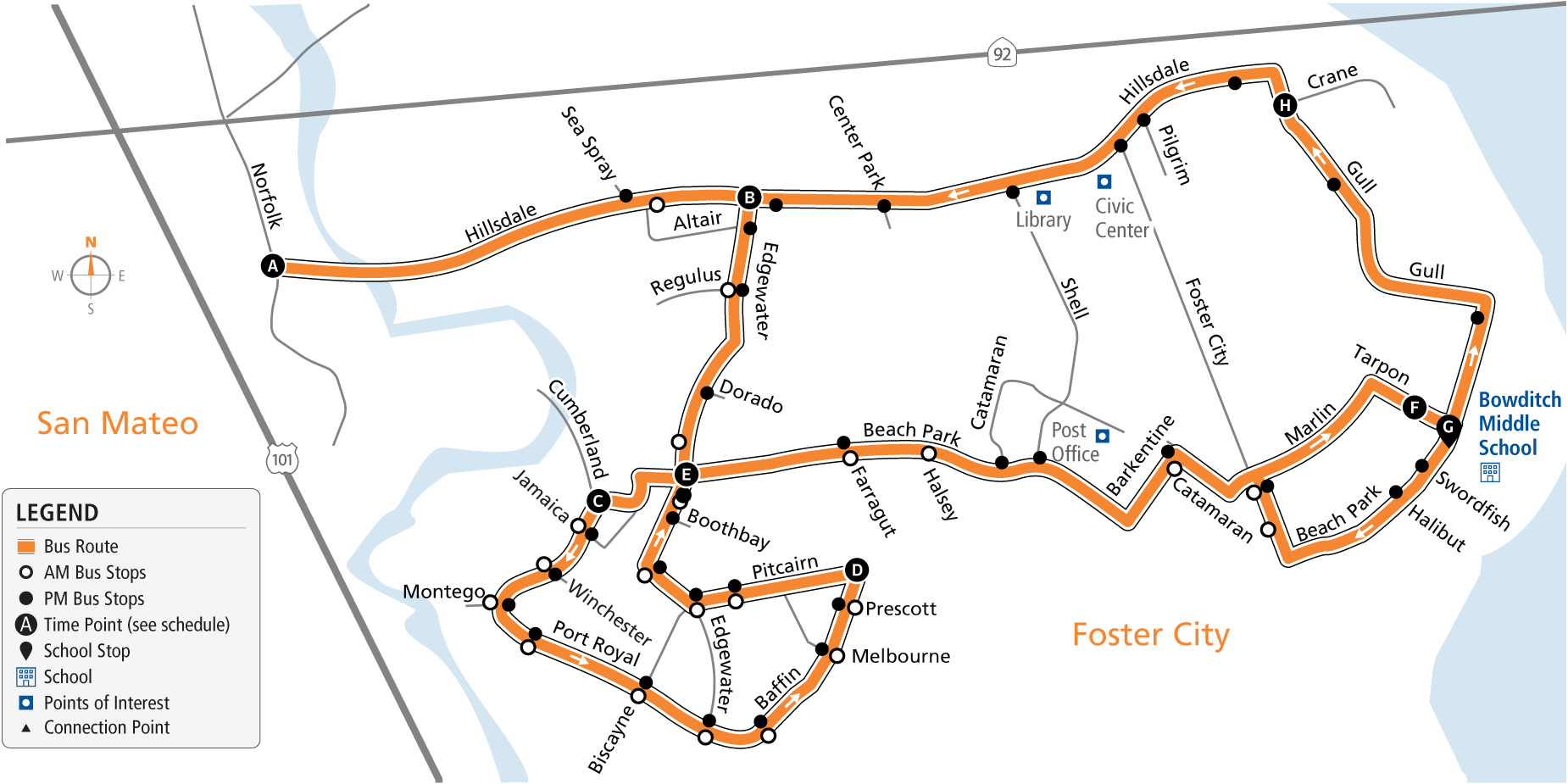 Route 54 Map