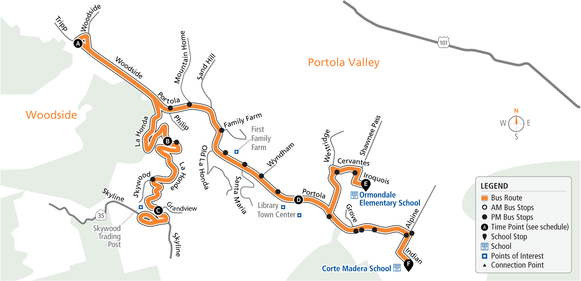 Route 85 Map