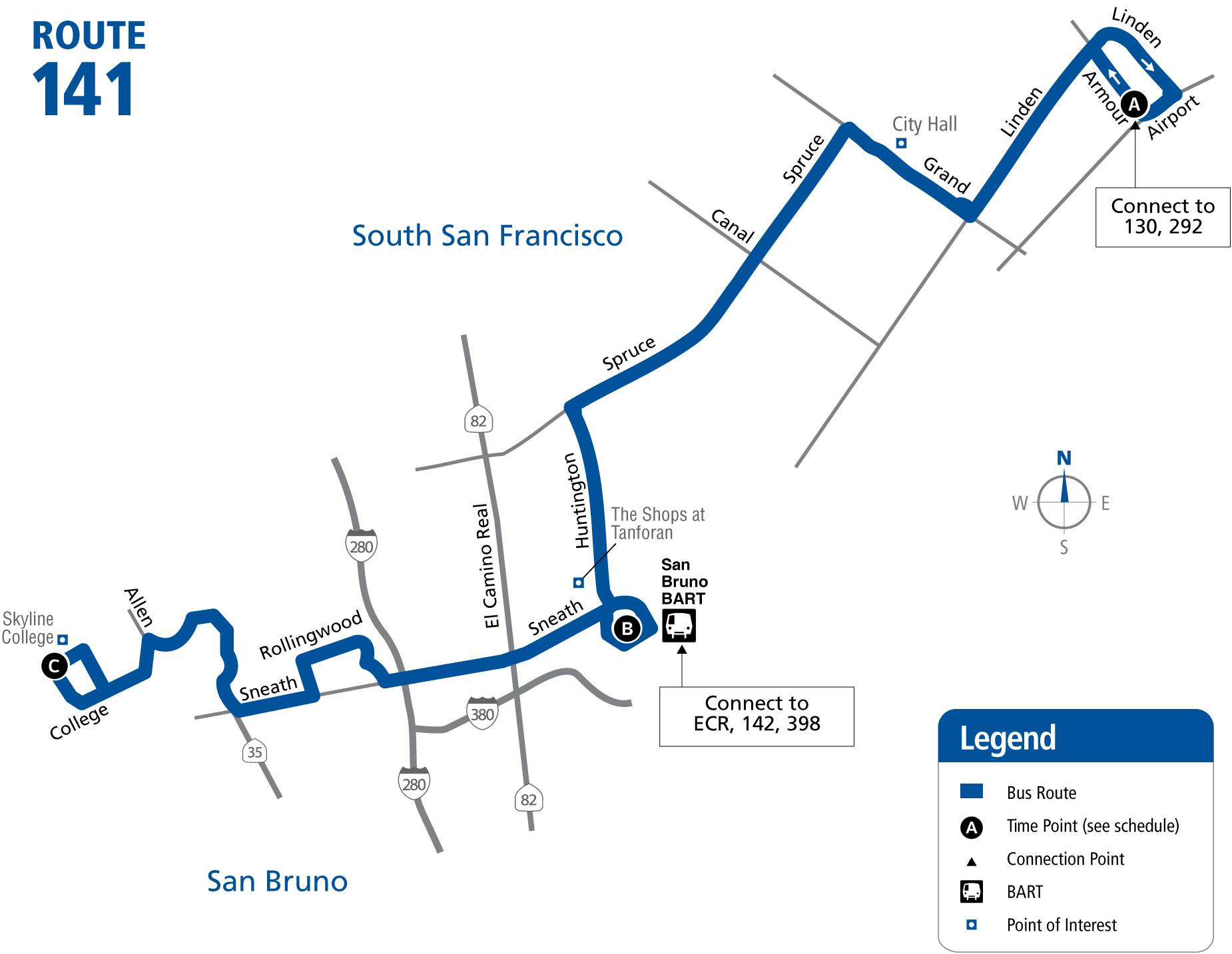 Route 141 Map