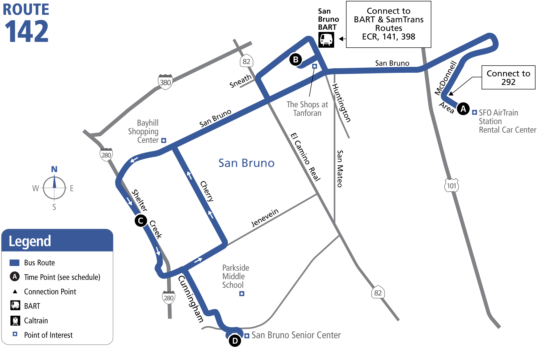 Route 142 Map 