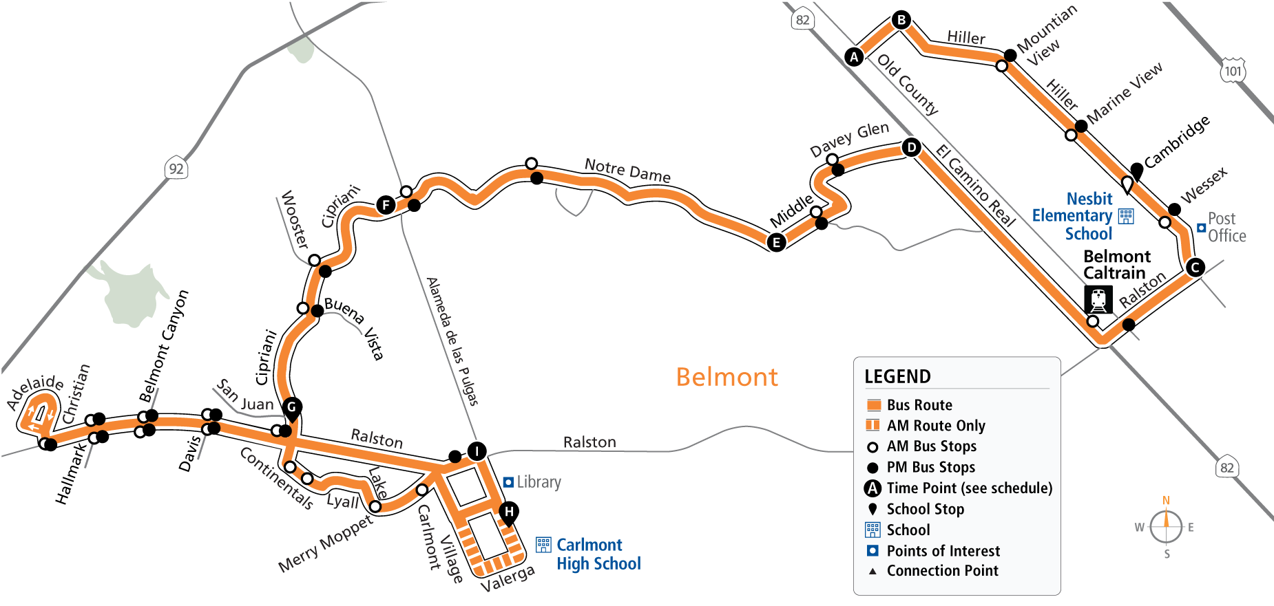 Route 62 Map - 09/06/2022