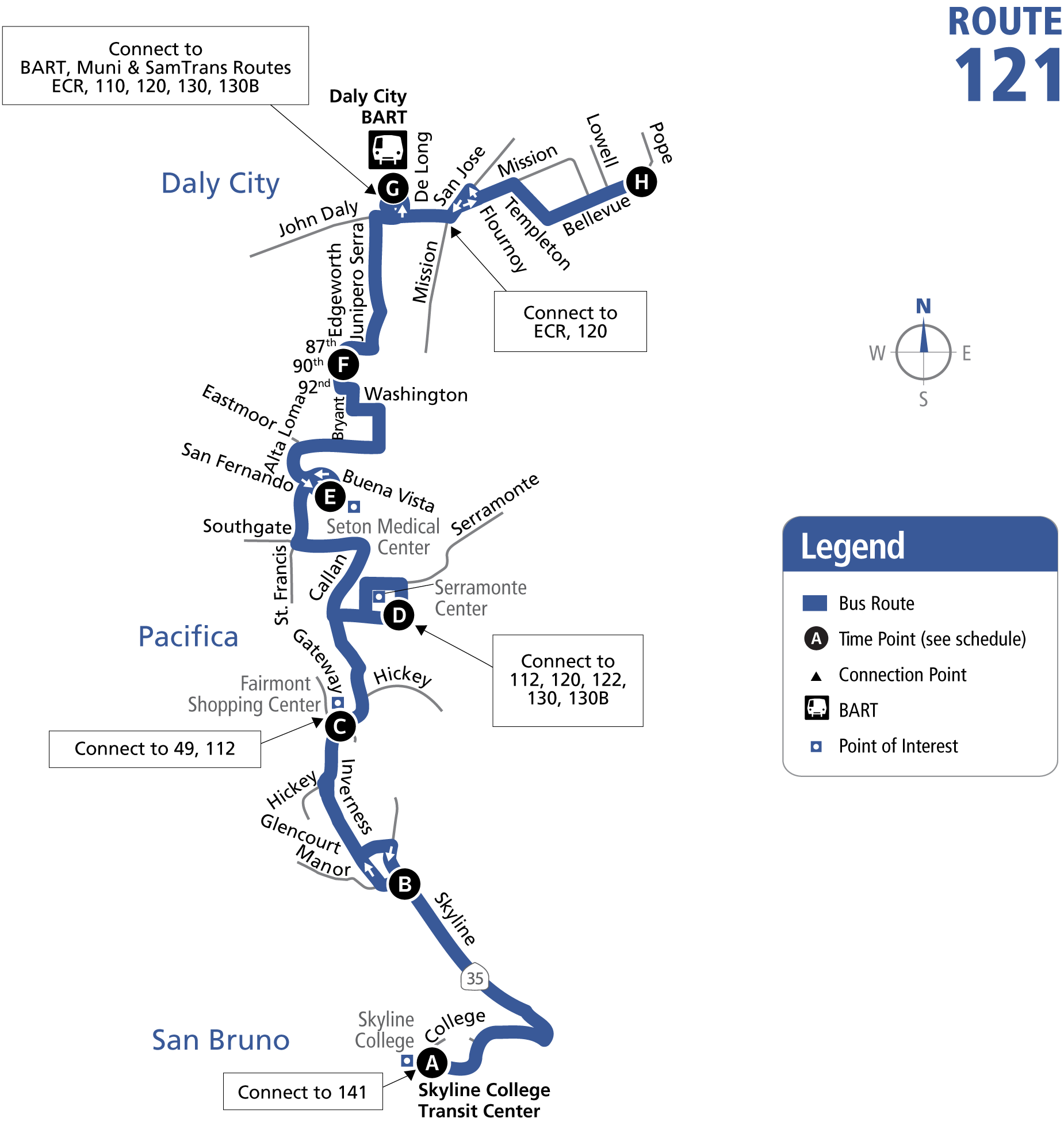 Route 121 Map 08-07-2022