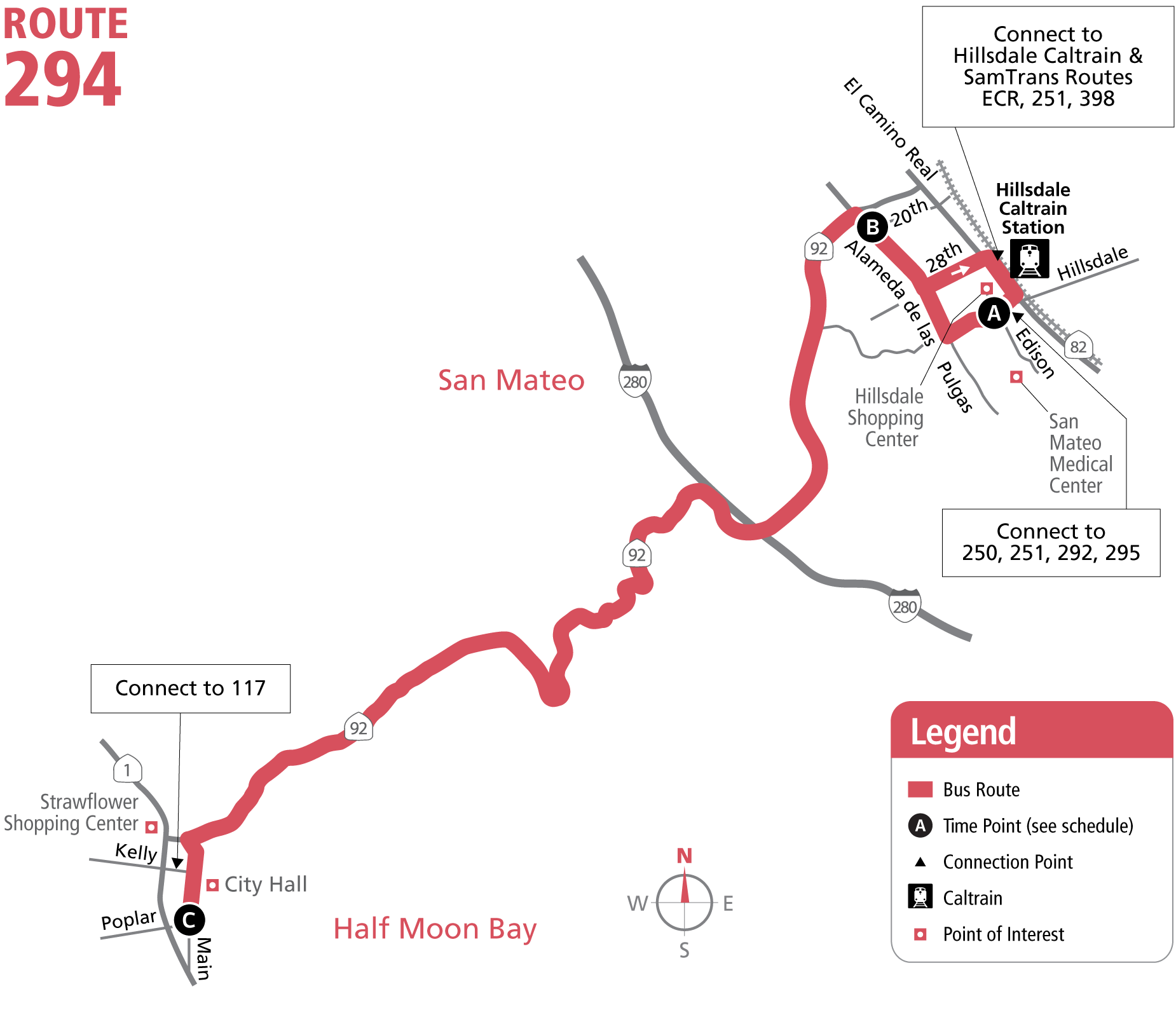 Route 294 Map - 08/07/2022