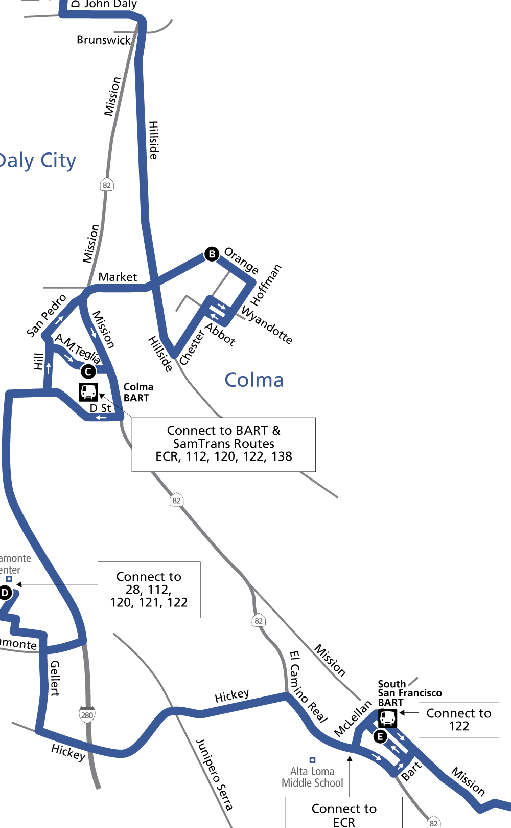 Route 130 Map