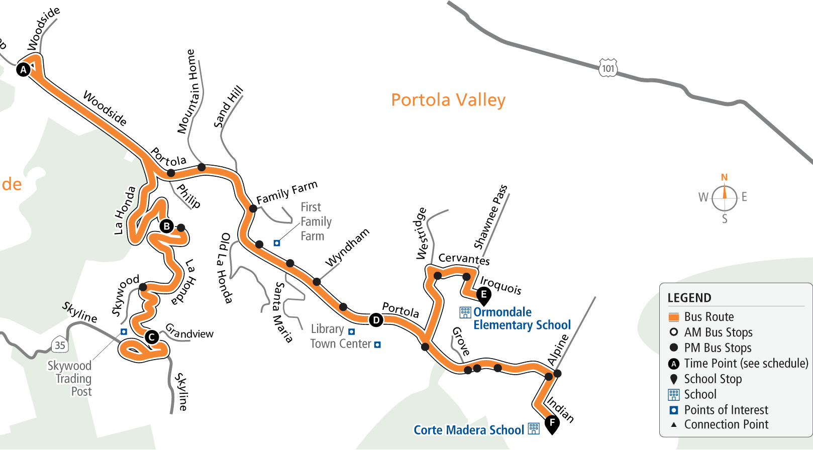 Route 85 Map