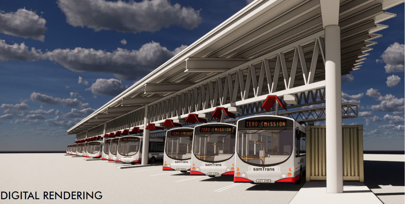 Zero emissions buses charging