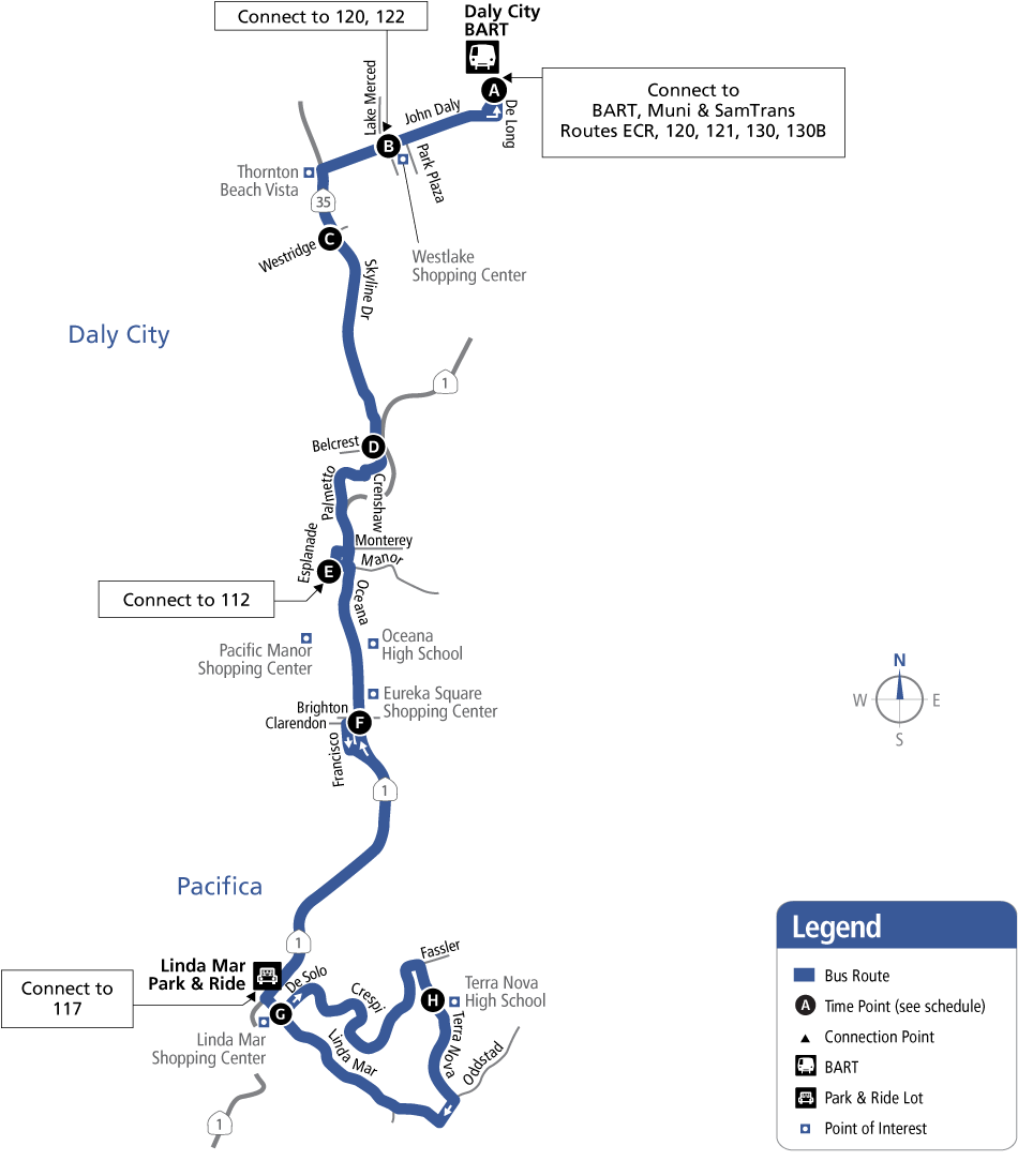 Route 110 Map - 08/06/2022