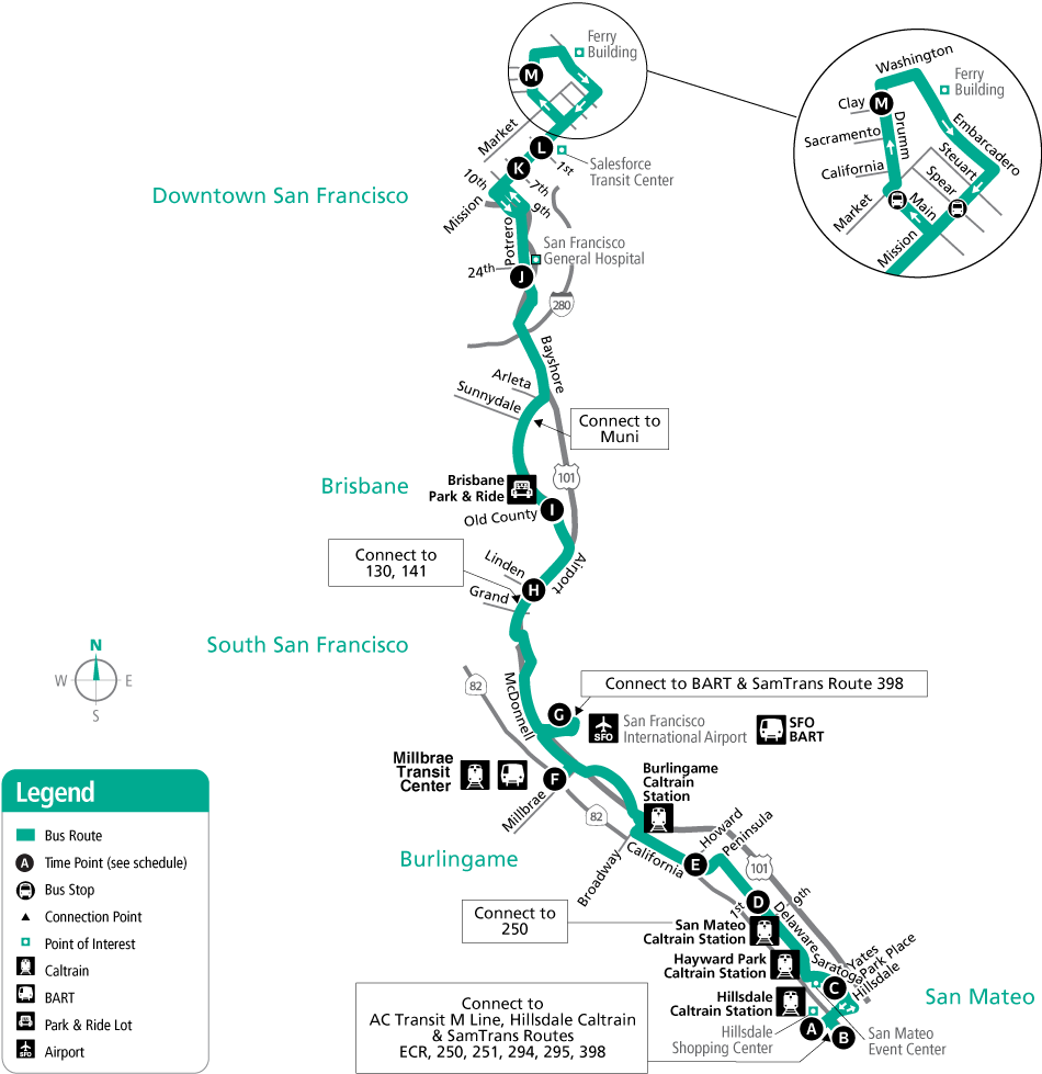 Route 292 Map - 08/07/2022