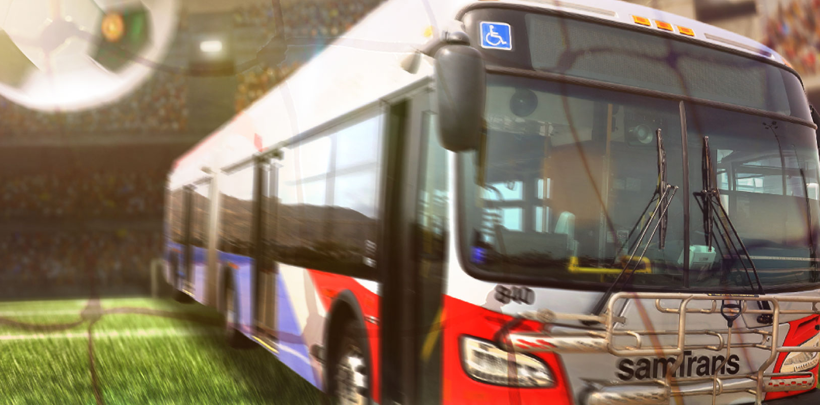SamTrans World Cup Jumbotron