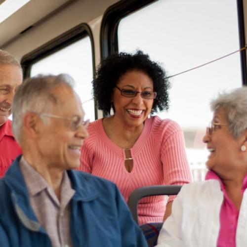 Seniors on bus