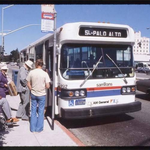 Vintage SamTrans bus