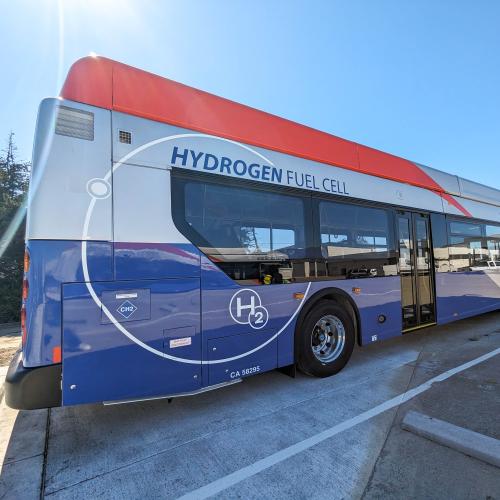 FCEB at the SamTrans North Base facility in South San Francisco.