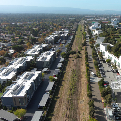 The Dumbarton rail corridor in southeastern San Mateo County