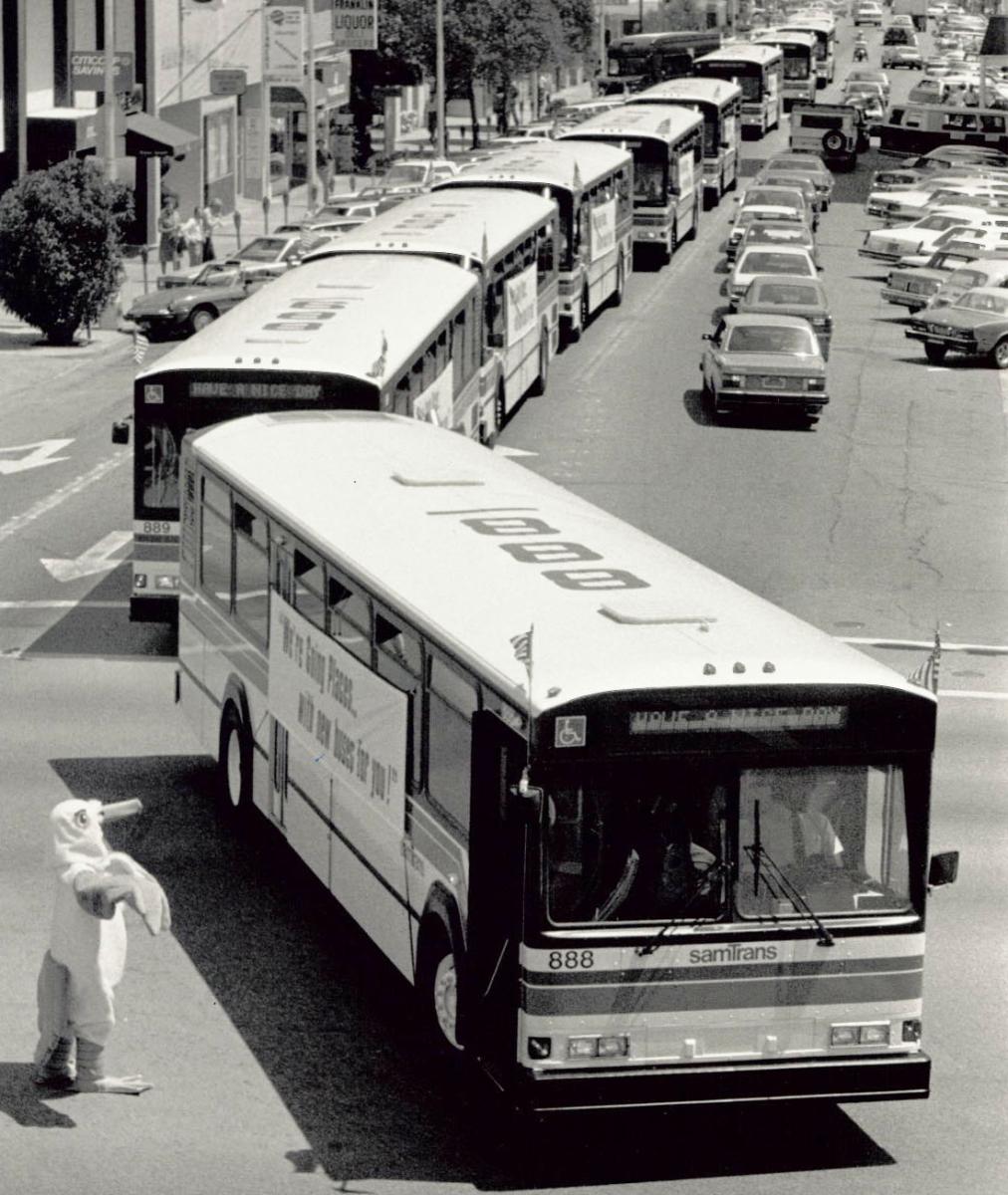 history historic samtrans bus 1982