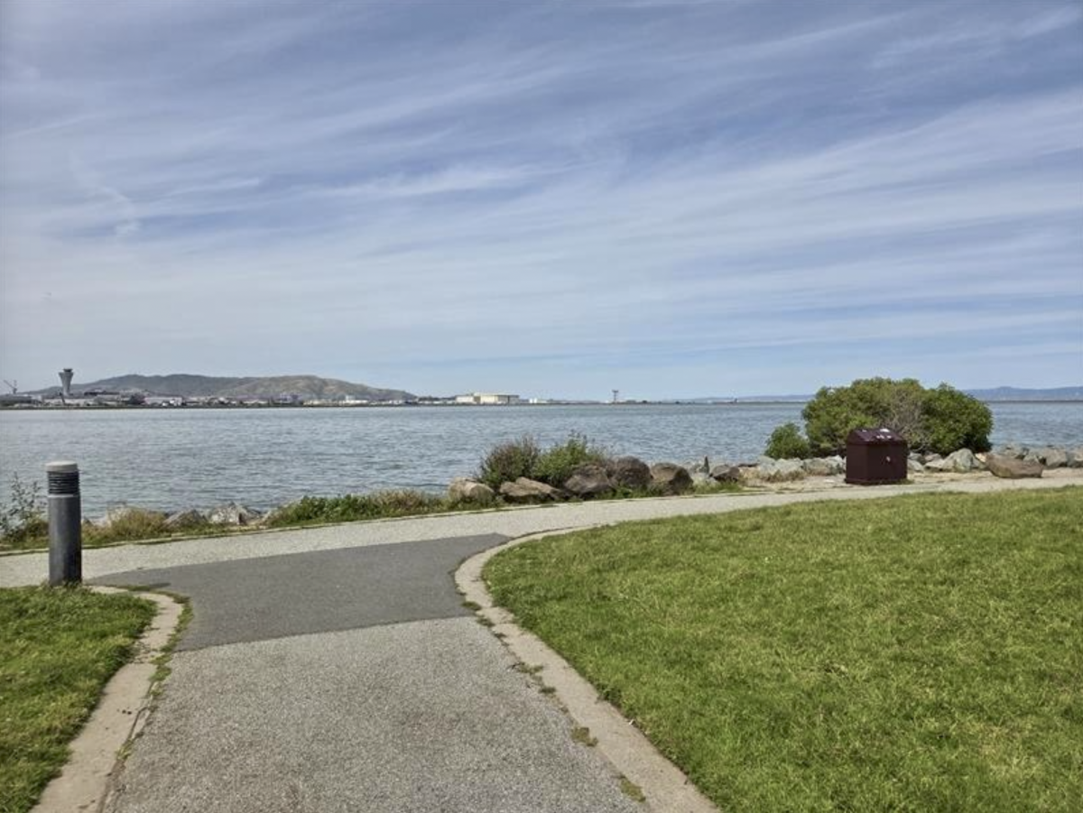 A portion of the San Francisco Bay Trail at Bayfront Park in Millbrae