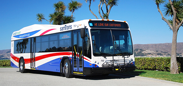 SamTrans Hybrid Bus