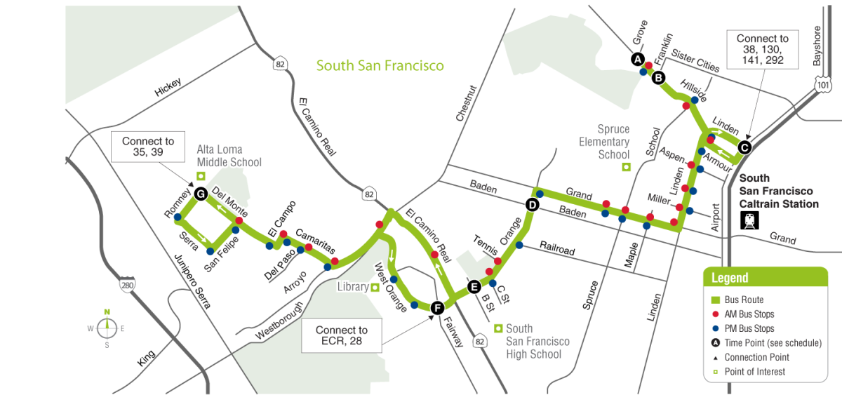 frihed vejr Frigøre Route 37- School-day Only - Effective 1/19/20 | SamTrans