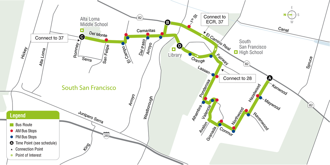 39 Bus Schedule Times Route 39 Samtrans