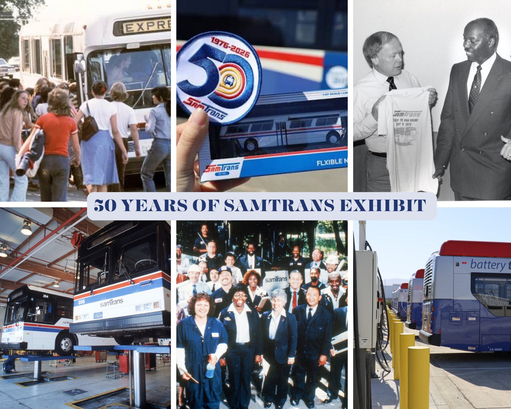 Photos from the last 50 years at SamTrans